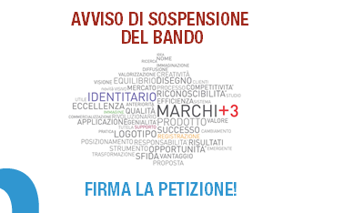 avviso sospensione bando marchi+3 giugno 2020 e petizione riapertura